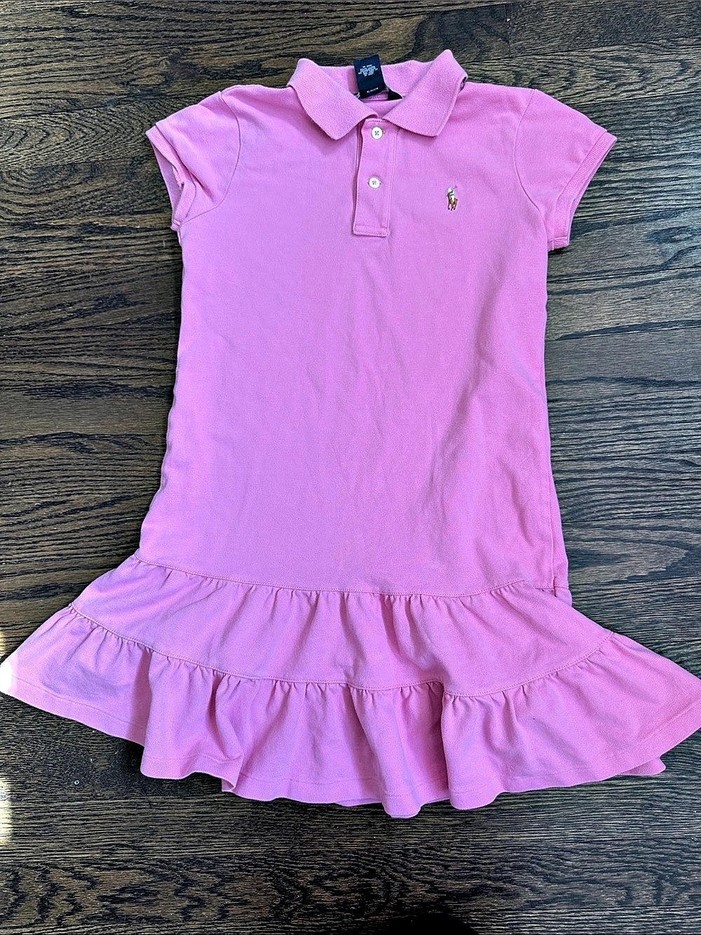 Ralph Lauren Girls Ruffled Polo Dress Girls Pink Polo Dress Size 4T